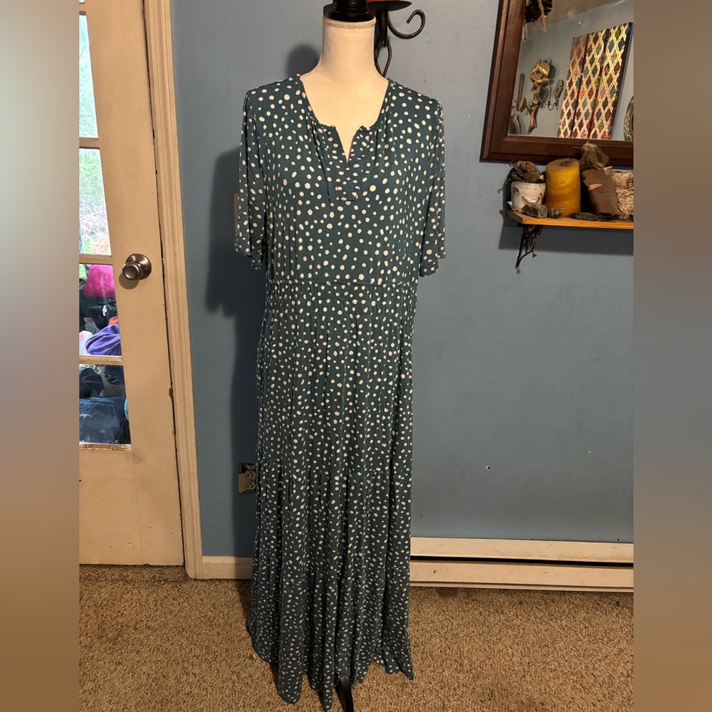 Serra, Comfy, Polka Dotted, Maxi Dress